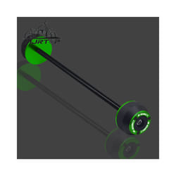 NEW For KAWASAKI Z650 z650 Z 650 CNC Front Rear Wheel Axle Sliders Fork - Front Wheel Green