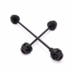 For BMW MOTORRAD S1000XR 2015-2023 Rear Front Axle Fork Crash Slider Motorcycle - 2015-2019 Black