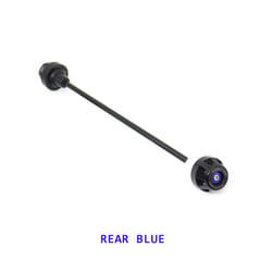 Rear Front Axle Fork Crash Slider For BMW S1000RR S1000R S1000XR 2019-2023 - Rear Blue