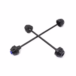 Rear Front Axle Fork Crash Slider For BMW S1000RR S1000R S1000XR 2019-2023 - Rear Blue