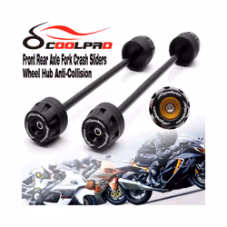 Front Rear Axle Fork Crash Sliders For SUZUKI GSXR1300 HAYABUSA 1999-2022 - HAYABUSA 08-22Gold