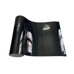 Carbon Fiber Car Sticker Auto Door Sill Protector Waterproof Protection - 7cm X 150cm, Glossy Black