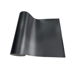 Carbon Fiber Car Sticker Auto Door Sill Protector Waterproof Protection - 10cm X 150cm, 3D Carbon Black