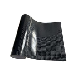 Carbon Fiber Car Sticker Auto Door Sill Protector Waterproof Protection - 7cm X 150cm, 6D Carbon Black