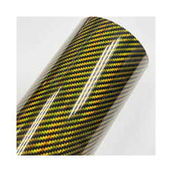 Holographic rainbow red Carbon Fiber Vinyl Wrap Film Bubble Free Air Release - 30CM  X  152CM, gold
