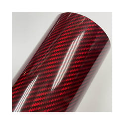 Holographic rainbow red Carbon Fiber Vinyl Wrap Film Bubble Free Air Release - 50CM  X  152CM, red