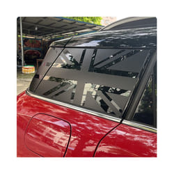 Car Decoration Vinyl Window Sticker Union Jack Decal For MINI Cooper R60 - 2pcs, Matte Black