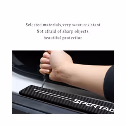 4Pcs Car Stickers Anti Scratch Door Sill Protector ?For KIA Sportage Car