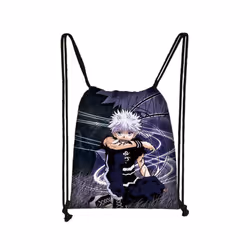 Anime  Backpack Hunter X Hunter Women Drawstring Bag HXH Killua Zoldyck - SKD-Hunter23