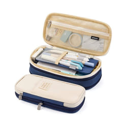 Kawaii Pencil Cases Large Capacity Pencil Bag Pouch Holder Box for Girls - Navy