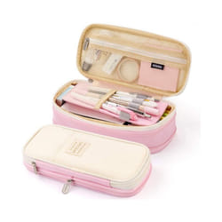 Kawaii Pencil Cases Large Capacity Pencil Bag Pouch Holder Box for Girls - Pink