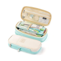 Kawaii Pencil Cases Large Capacity Pencil Bag Pouch Holder Box for Girls - Green