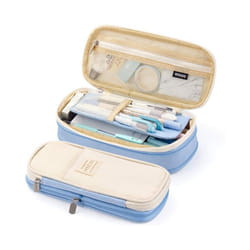 Kawaii Pencil Cases Large Capacity Pencil Bag Pouch Holder Box for Girls - Sky Blue