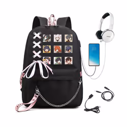 Genshin Impact Backpacks Women Cute Bagpacks Casual SchoolBackpack for - BK-Genshin116