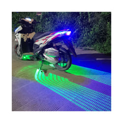 2 Pcs Motorcycle Angel Wings LED Projection Lamp Body Door Shadow Laser - Green