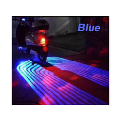 2 Pcs Motorcycle Angel Wings LED Projection Lamp Body Door Shadow Laser - Blue