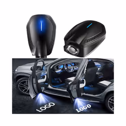 2Pcs Car Door LED Logo Projector Lights Car Door Welcome Lights Rechargeable - for Peugeot