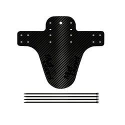 Bicycle Fenders 8 Colorful Front/Rear Tire Wheel Fenders Carbon Fiber - Black