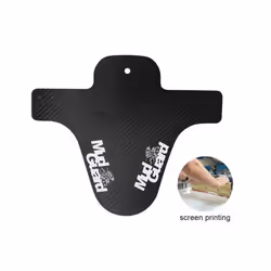 Bicycle Fenders 8 Colorful Front/Rear Tire Wheel Fenders Carbon Fiber - Black
