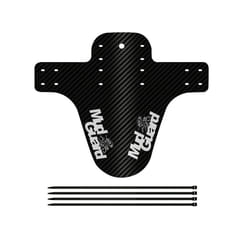 Bicycle Fenders 8 Colorful Front/Rear Tire Wheel Fenders Carbon Fiber - White