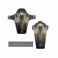 Mountain Bike Fenders Front Rear Road Bicycle Mudguard Accessories - Black devil