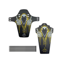 Mountain Bike Fenders Front Rear Road Bicycle Mudguard Accessories - Black devil