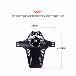 2pcs  Mudguard Front Rear Bicycle Fender Suitable for Front Fork Rear - A-2PC