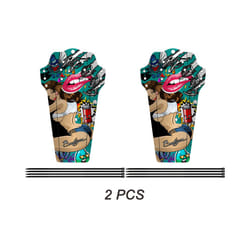 Bicycle Fenders Fiber Front/Rear Tire Wheel Fenders Carbon Bicycle Mudguard - Color beauty 2PCS