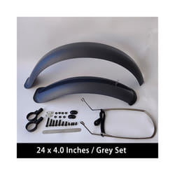 Bike Fenders 24/26/20 x4.0 Fat Tire Mud Guards Fender Set Mudguards For - Grey 24x4.0