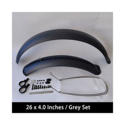 Bike Fenders 24/26/20 x4.0 Fat Tire Mud Guards Fender Set Mudguards For - Grey 26x4.0