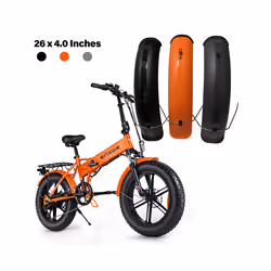 Bike Fenders 24/26/20 x4.0 Fat Tire Mud Guards Fender Set Mudguards For - Black 26x4.0