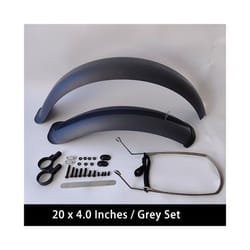 Bike Fenders 24/26/20 x4.0 Fat Tire Mud Guards Fender Set Mudguards For - Grey 20x4.0