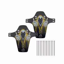 Bike Fender Front +Back Bicycle Mudguard Universal Road Bike Mud Guard - Black devil