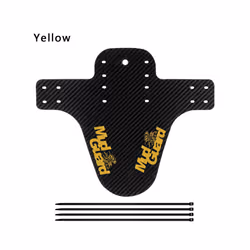 MTB Mountain Bike Fenders Road Bicycle Front Back Wing Mudguard Wheel - B-yellow