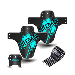 Colorful Bike Mud Flaps Cycling Bicycle Wings Front Mud Bicycle guard - Cyan