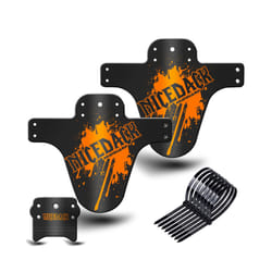 Colorful Bike Mud Flaps Cycling Bicycle Wings Front Mud Bicycle guard - Orange
