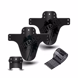 Colorful Bike Mud Flaps Cycling Bicycle Wings Front Mud Bicycle guard - Black