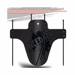 Colorful Bike Mud Flaps Cycling Bicycle Wings Front Mud Bicycle guard - Black