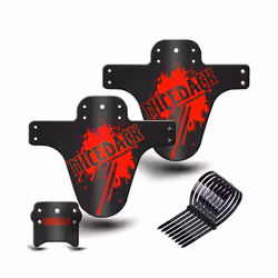 Colorful Bike Mud Flaps Cycling Bicycle Wings Front Mud Bicycle guard - Red1