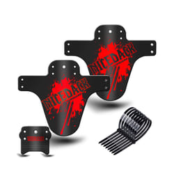 Colorful Bike Mud Flaps Cycling Bicycle Wings Front Mud Bicycle guard - Red1