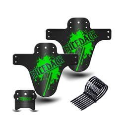 Colorful Bike Mud Flaps Cycling Bicycle Wings Front Mud Bicycle guard - Green