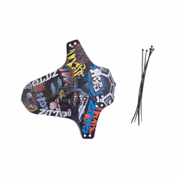 MTB Road Bike Mud Guard Bicycle Fenders Mini Cycling Wheel Flaps Wings - black