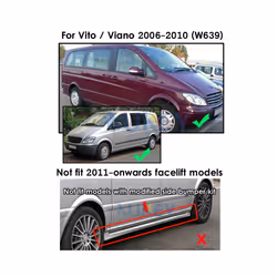 Car Mud flaps for Mercedes Benz Vito Viano 2006~2015 W639 2016-2019 W447 - W639 06-10