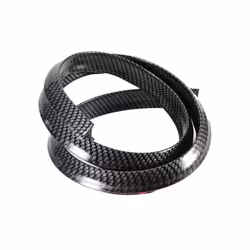 Rubber Car Wheel Arch Protector Carbon Fiber Texture Fender Anti Collision