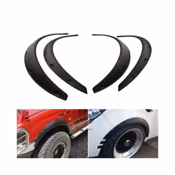 4Pcs/Set Universal Flexible Car SUV Off-road Fender Flare Wheel Arch Protector