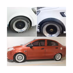 4Pcs/Set Universal Flexible Car SUV Off-road Fender Flare Wheel Arch Protector