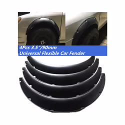 4Pcs 3.5/90mm Universal Flexible Car Fender Flares Extra Wide Body Wheel