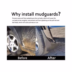 2pcs Mud Flaps Rear Splash Guard Fender Mudguards For Lada Vesta 2015