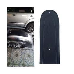 Black PU Leather Stitching Flame Rear Fender Bib Cover Trim For Harley