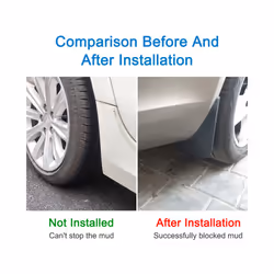Error Free Mudguards Car Splash Guards Fender Set Parts Front Rear Mud